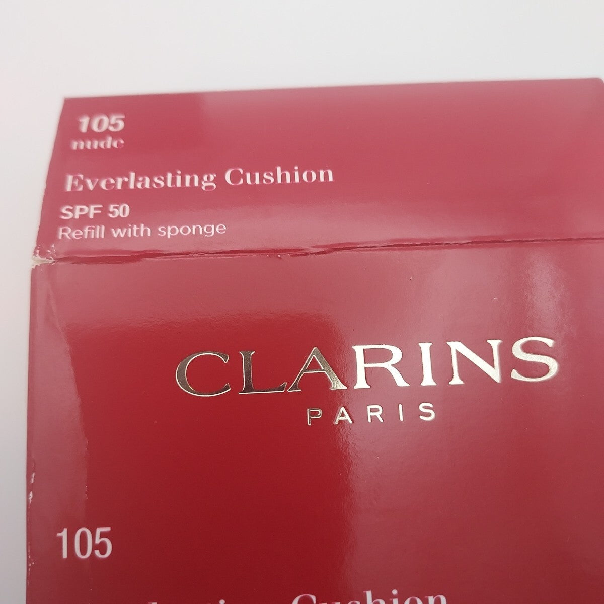 Clarins Everlasting Cushion Foundation Refill SPF 50 Nude 105 — Sealed