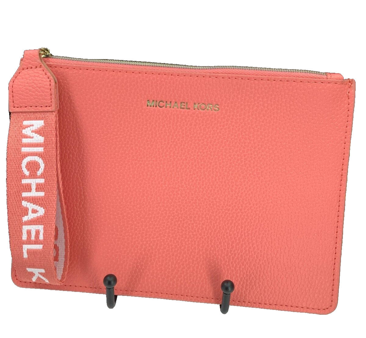 Michael Kors Pink Cosmetics Zipper Pouch with Holder