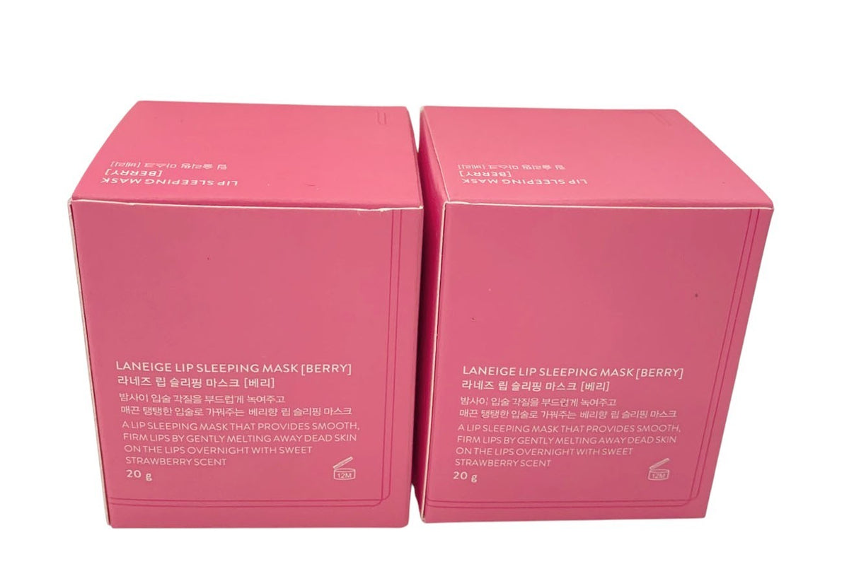 Lip Sleeping Mask Berry 20g - Hydrating Lip Care Treatment, Pack of 2