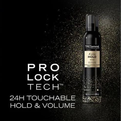 Extra Hold Hair Mousse for 24H Frizz Control & Volume - 10.5 oz