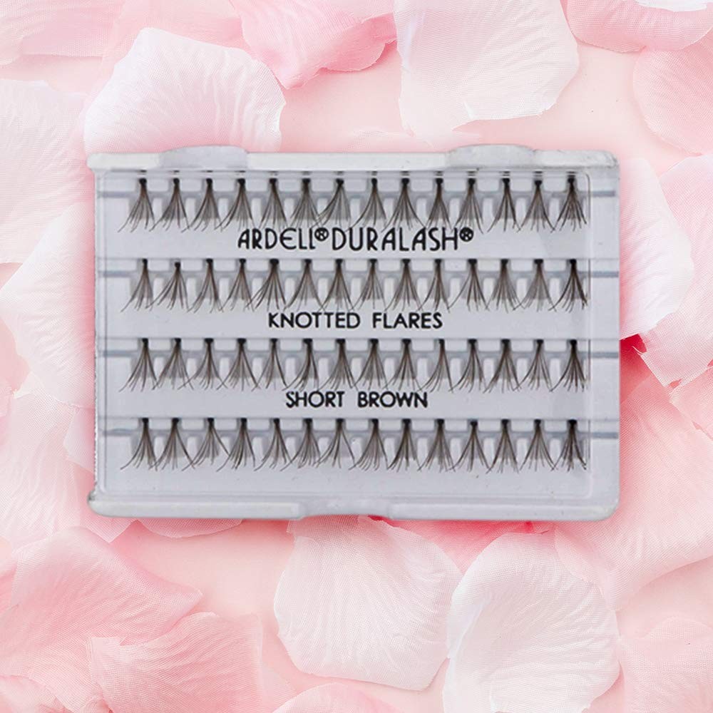 Short Brown Individual False Eyelashes - Natural Volume & Length