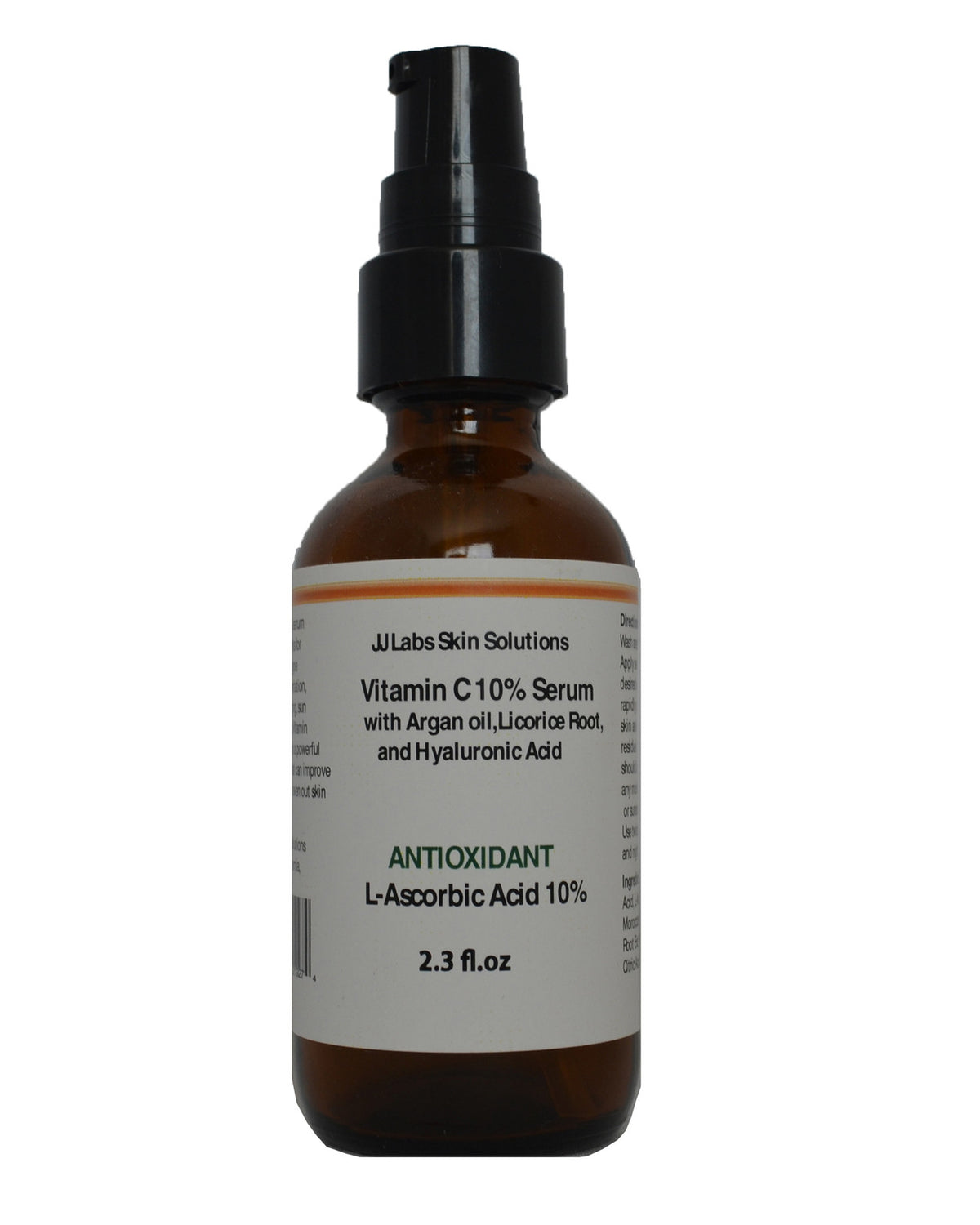 Vitamin C Serum with Argan Oil, Licorice & Hyaluronic Acid - 10-25% Concentration