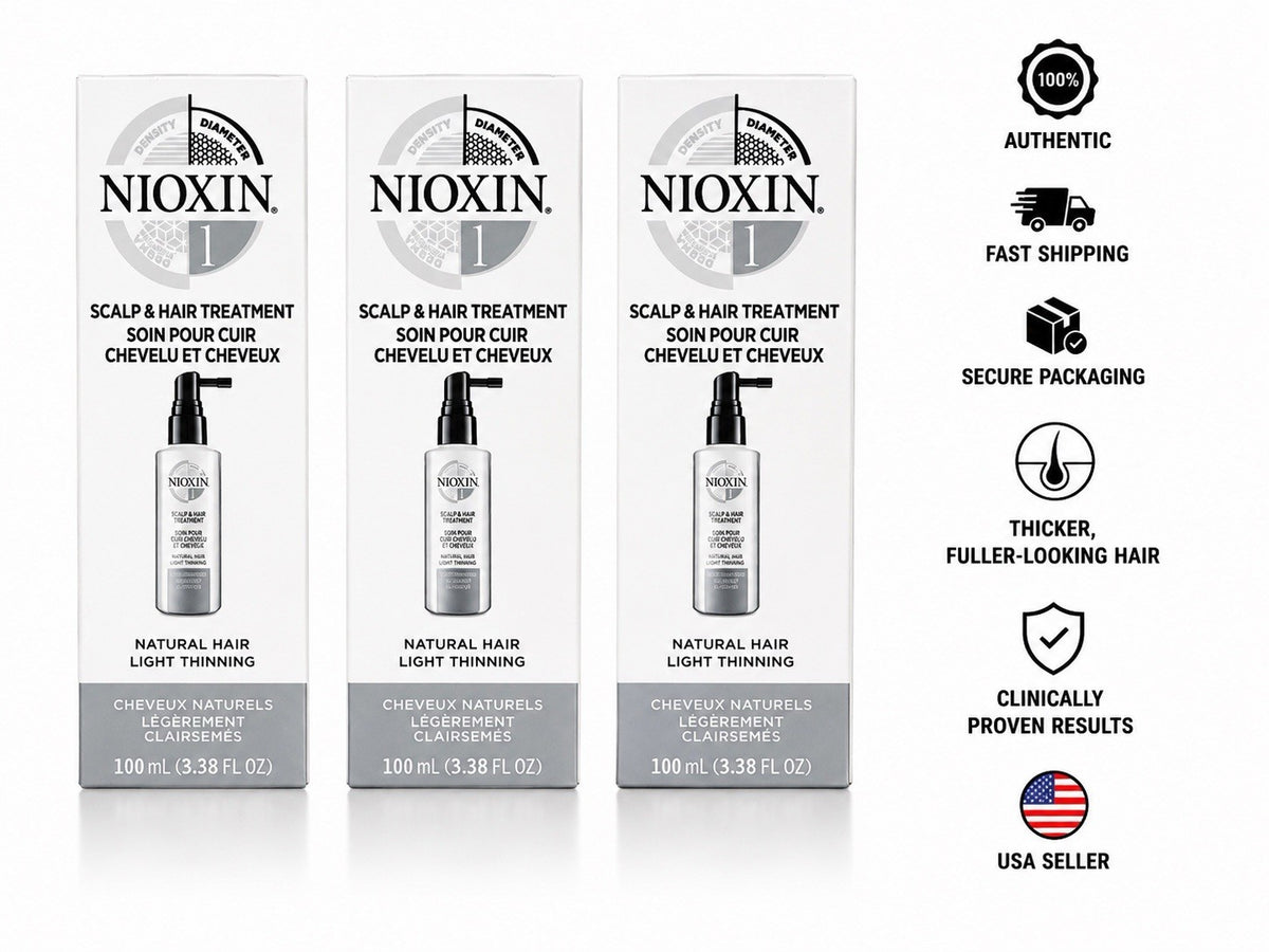Nioxin System 1 Scalp & Hair Treatment Trio Pack 3.38 fl oz
