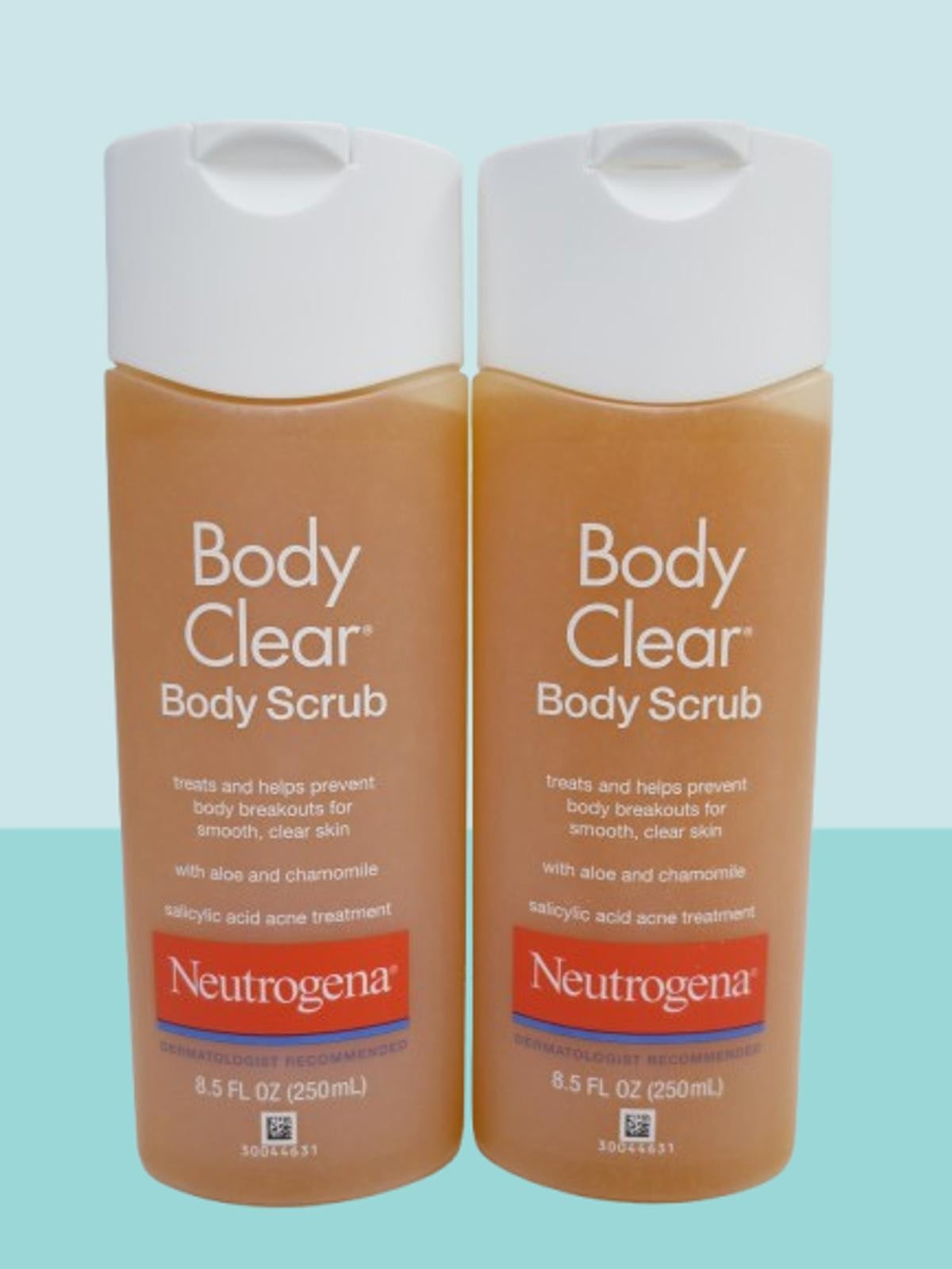 NEUTROGENA BODY CLEAR SCRUB ACNE TREATMENT 8.5 OZ LOT OF 2