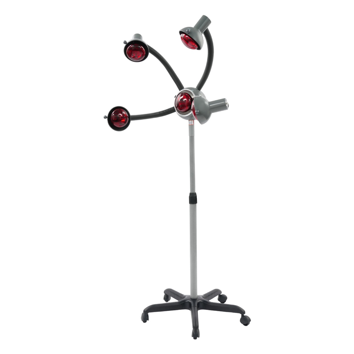 Portable 5-Head Floor Hair Dryer with Adjustable Height and Wheels