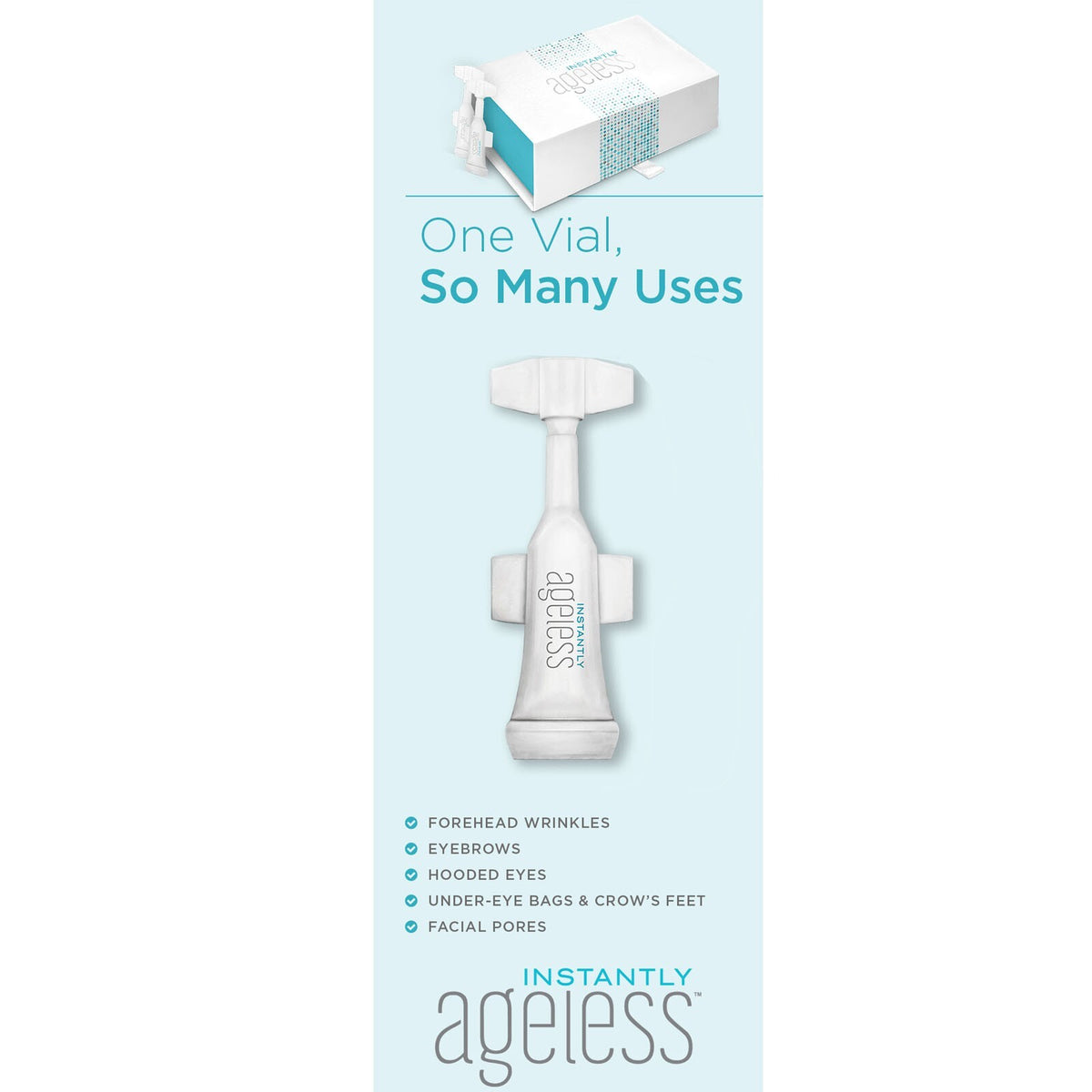 Instantly Ageless Wrinkle & Pore Reducing Facial Cream - 5 Vials, 0.6ml Each