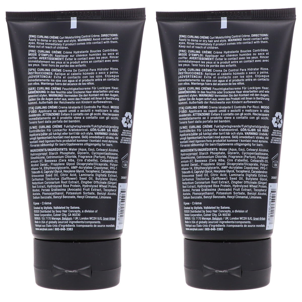 Curling Cream for Medium to Thick Hair - Frizz Control & Nourishment, 5.1 oz, 2 Pack