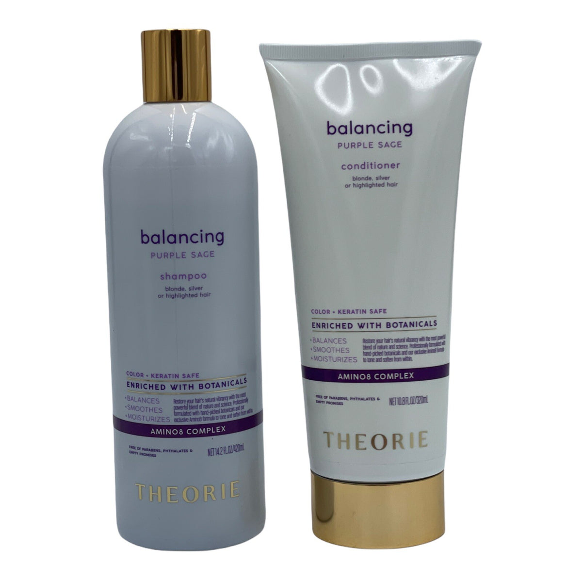 Theorie Balancing Purple Sage Shampoo & Conditioner Set Tone
