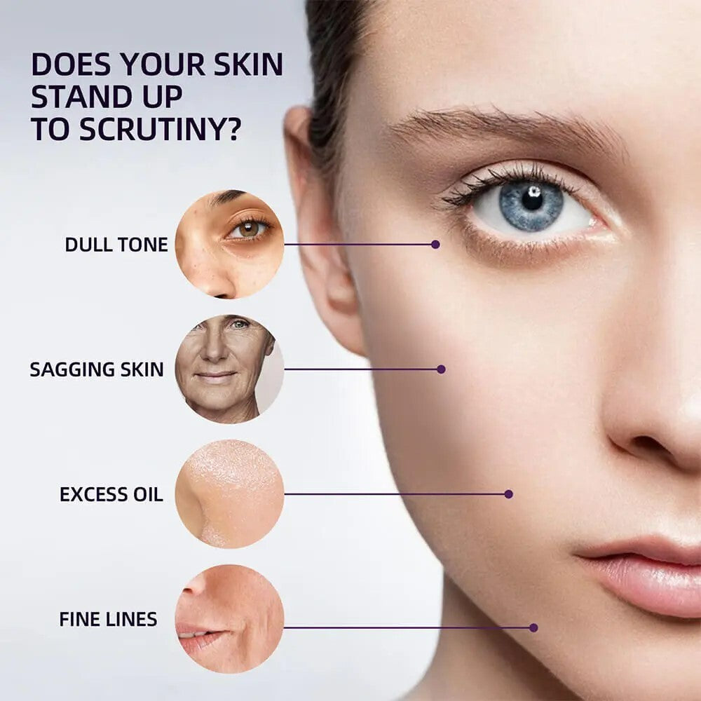 High Frequency Facial Wand with Argon for Skin Rejuvenation - Silver