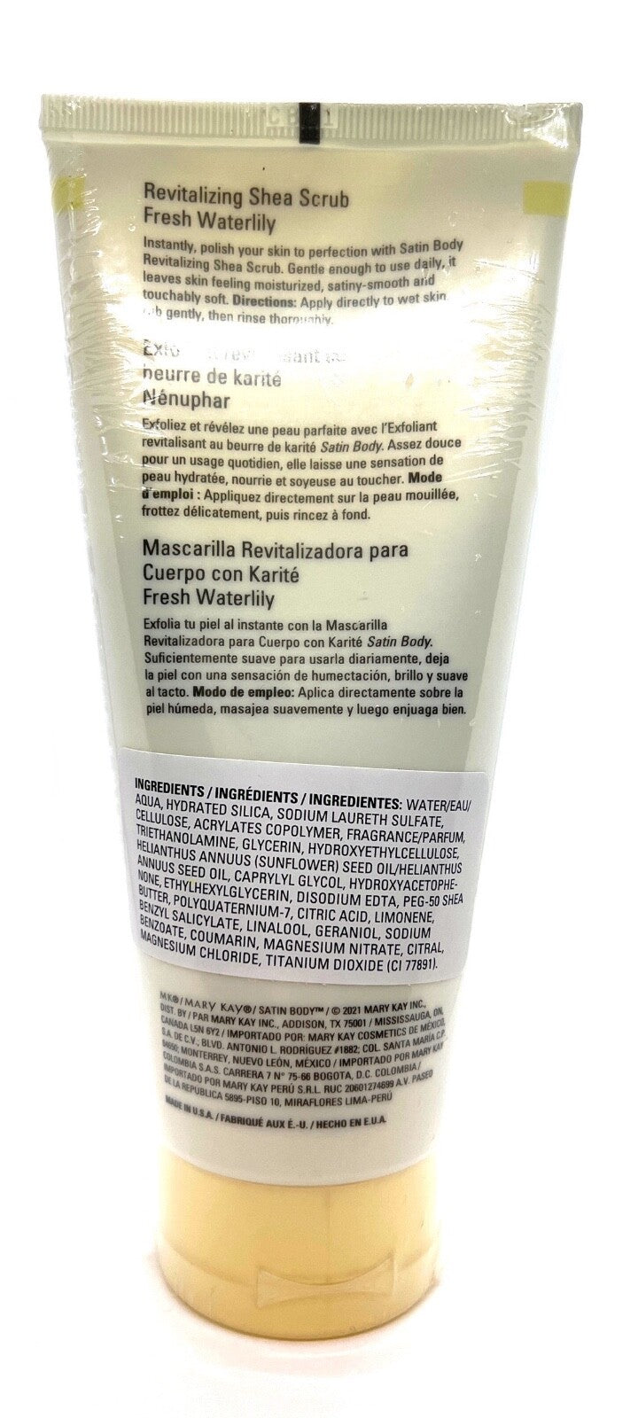 MARY KAY SATIN BODY REVITALIZING SHEA SCRUB~FRESH WATERLILY~LOT OF