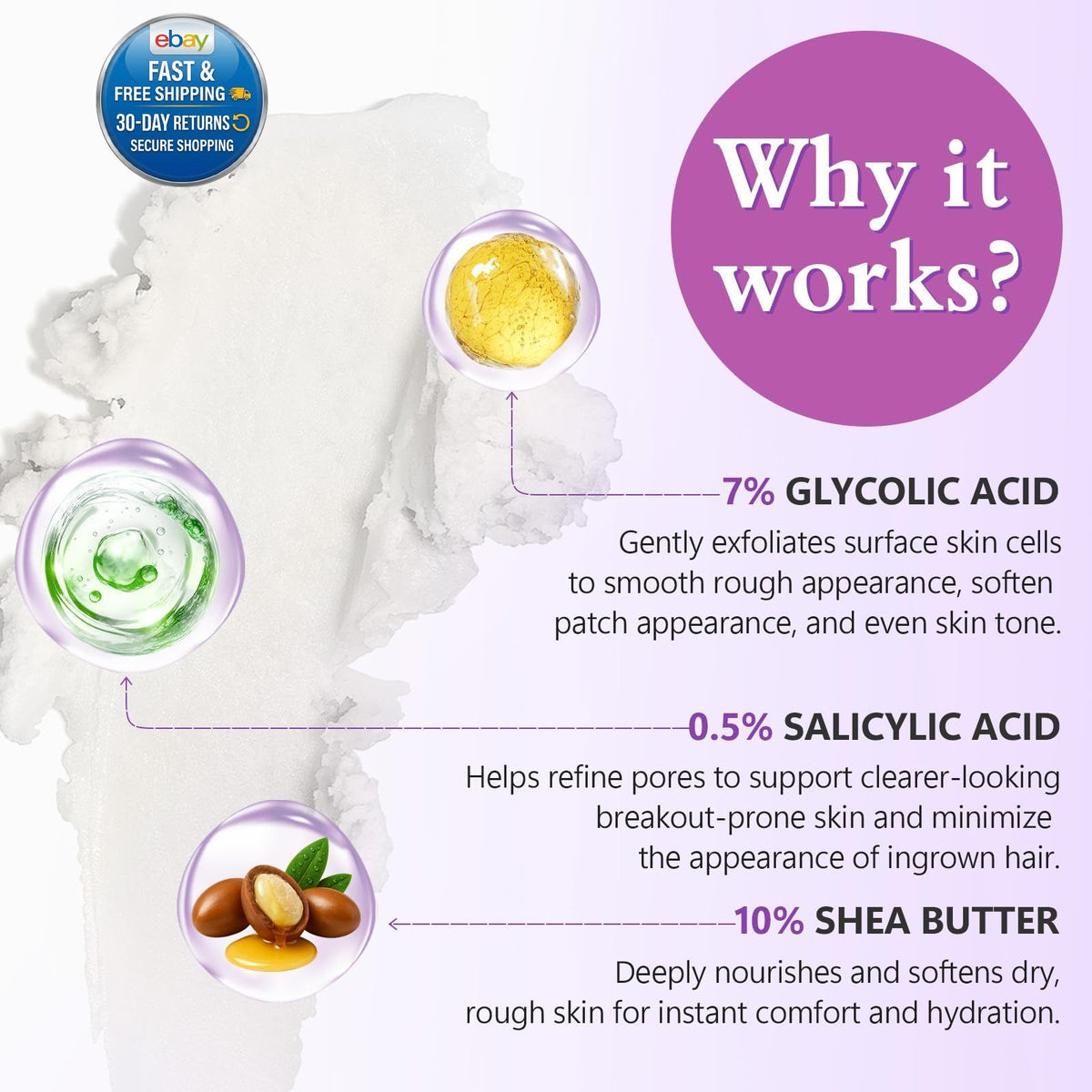 Glycolic Acid Exfoliating Body Stick with 7% AHA & 0.5% BHA – Solid