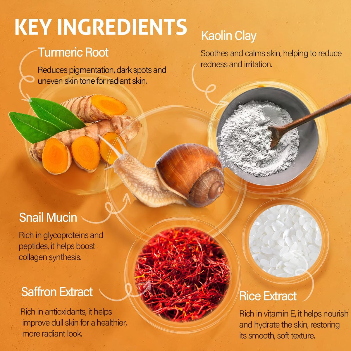 Snail Mucin Turmeric Anti-Aging Face Mask