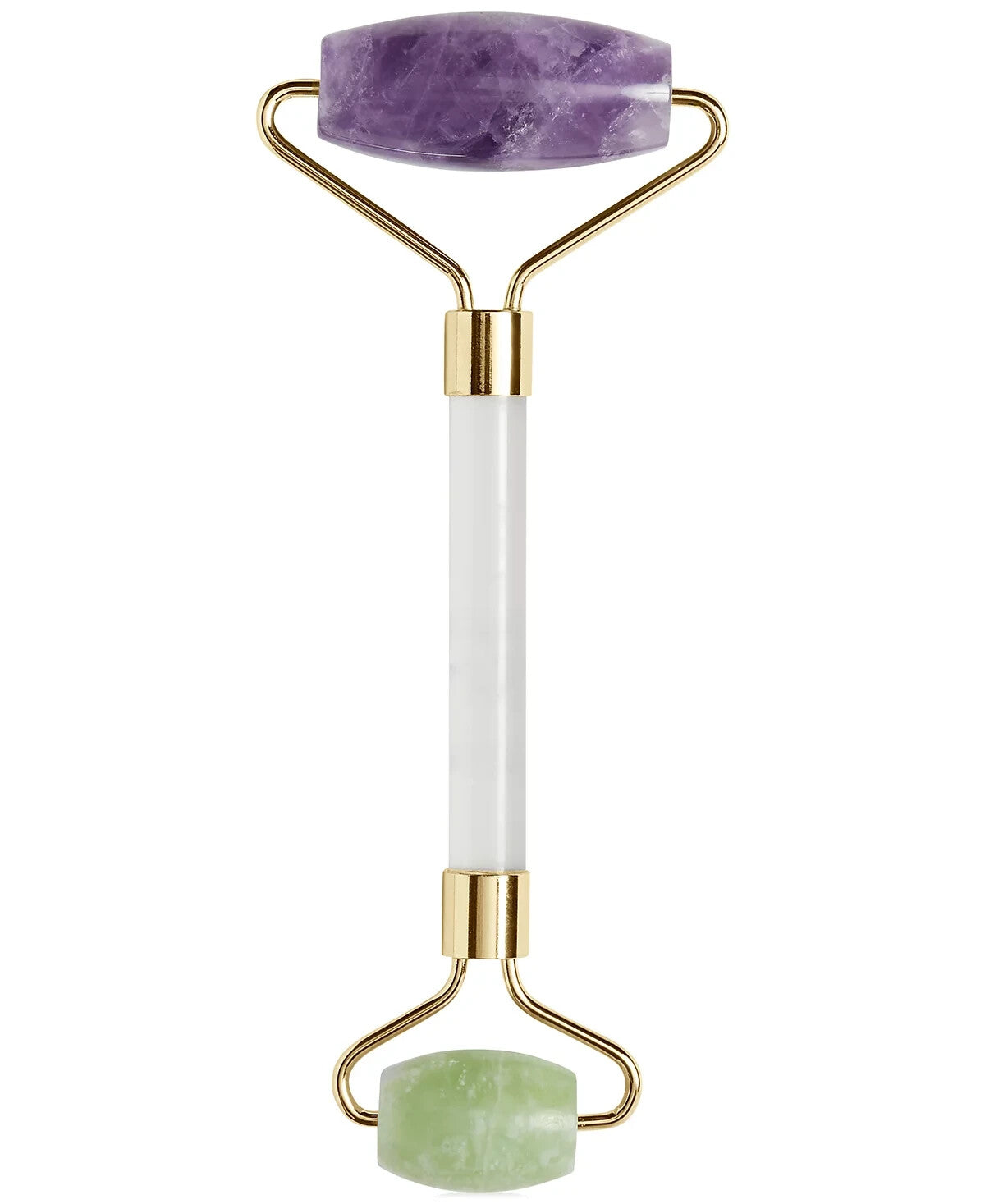 Crystal Face Roller Jade Amethyst Double-Ended Skin Smoothing Tool