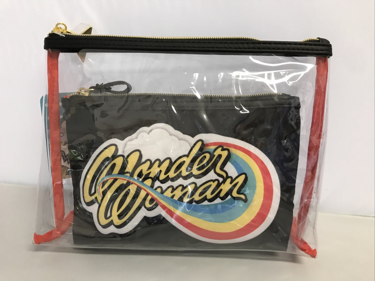 Wonder Woman Clutch Bag 2 Piece Set - Fashion Handbag Accessories