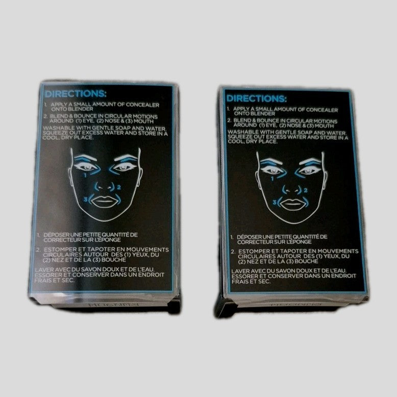 L'Oréal Infallible Concealer Blender Pack of 2 - Makeup Tool for Flawless Finish