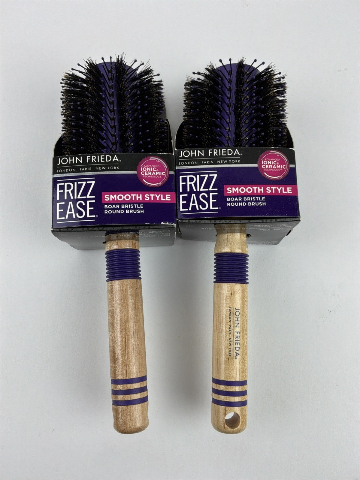 John Frieda Frizz Ease Hair Styling Round Brush - Boar Bristle & Thermal