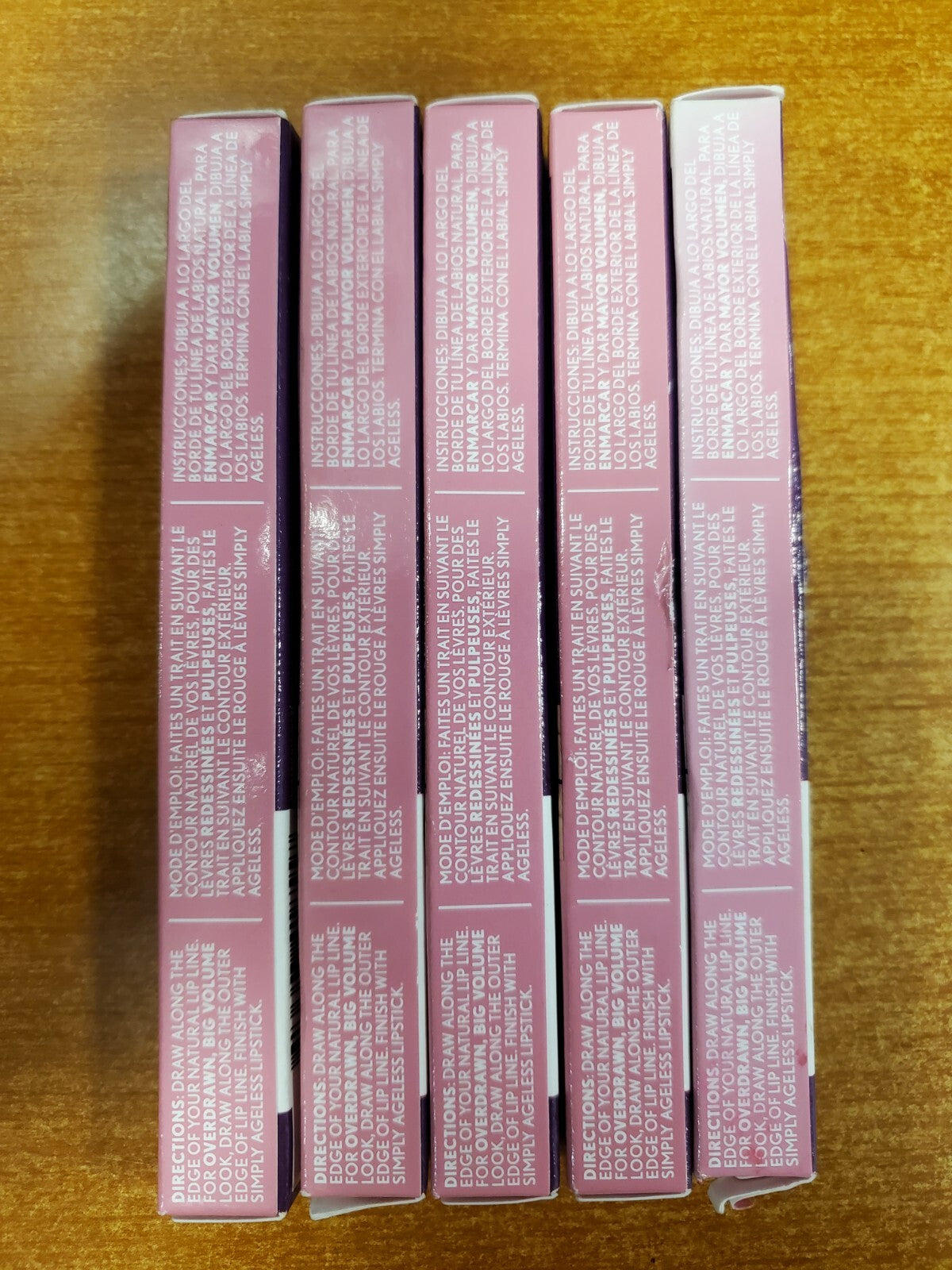 5Pcs CoverGirl Simply Ageless Lip Flip Liner #230 Amazing Petal - Retractable, Cruelty-Free