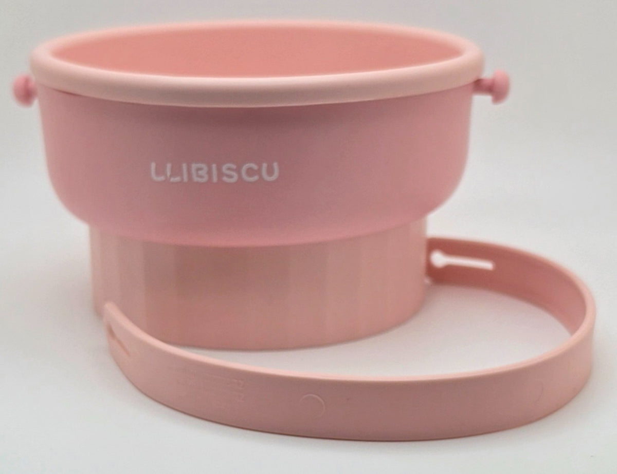 Silicone 3-in-1 Makeup Brush Cleaning Bowl Storage Container - Pink