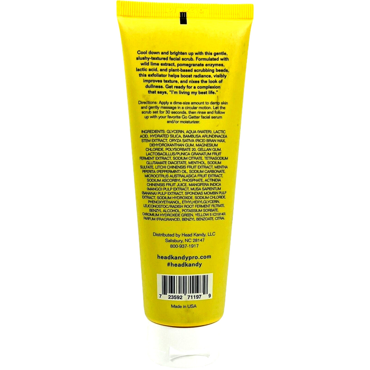 Head Kandy EXFOLIATING SLUSHY Lime & Pomegranate Facial Scrub 5 oz