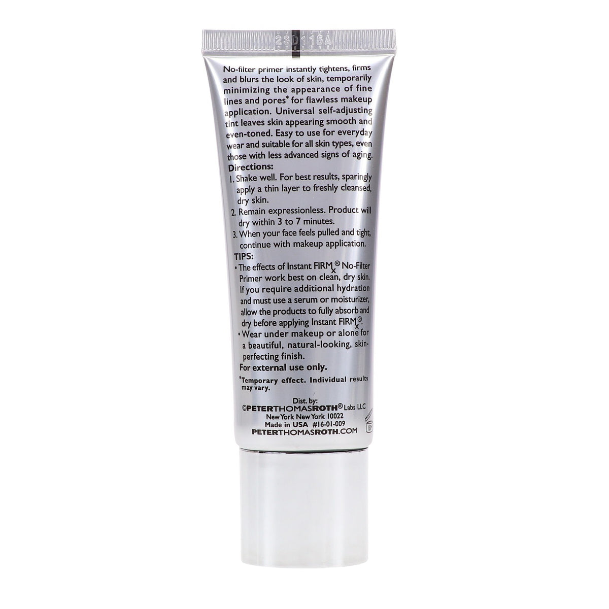 No-Filter Primer for Face - Skin Tightening & Blurring - 1 oz