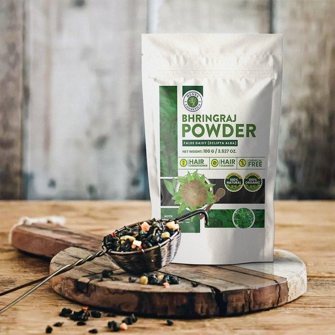 Bhringraj Powder for Hair Growth & Scalp Treatment 100g