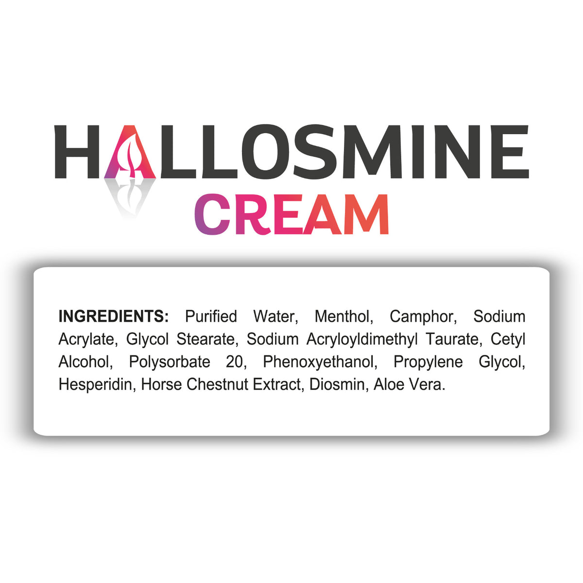 Varicose Veins Leg Cream with Diosmin & Horse Chestnut, 4oz