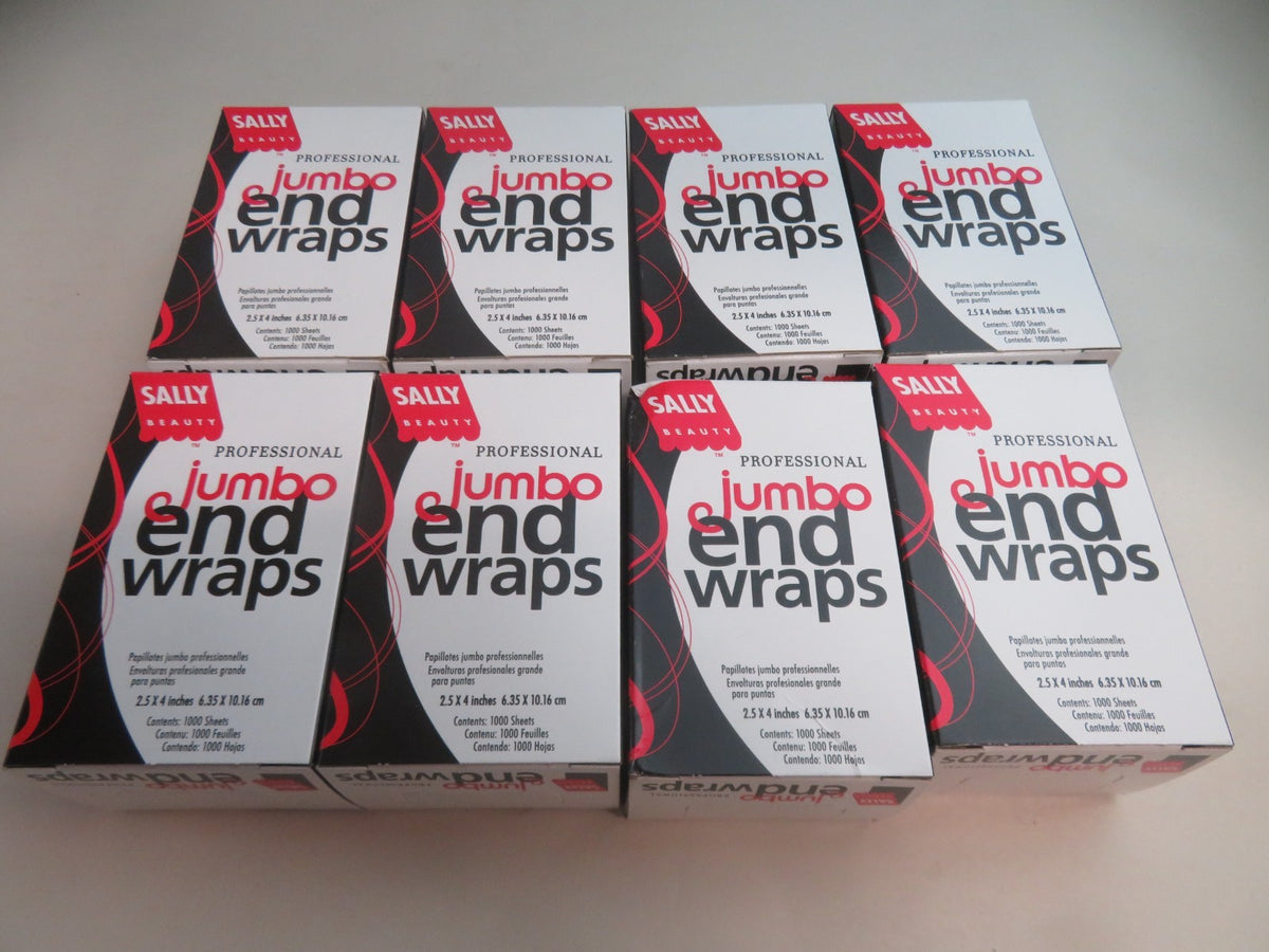 Jumbo Hair End Wraps Pack - Professional Hair Styling Accessories, 1,000 Sheets