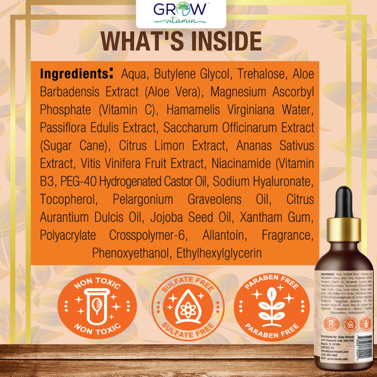 Hyaluronic Acid Anti-Aging Face Serum - 2oz Pure Skin Care Formula