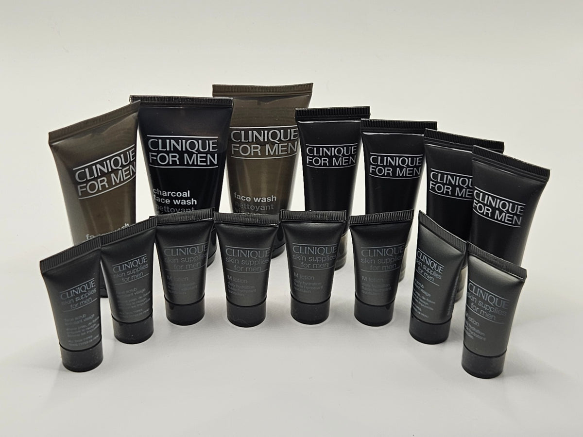 Clinique Men Travel Size Skincare Lot - 15 Pieces