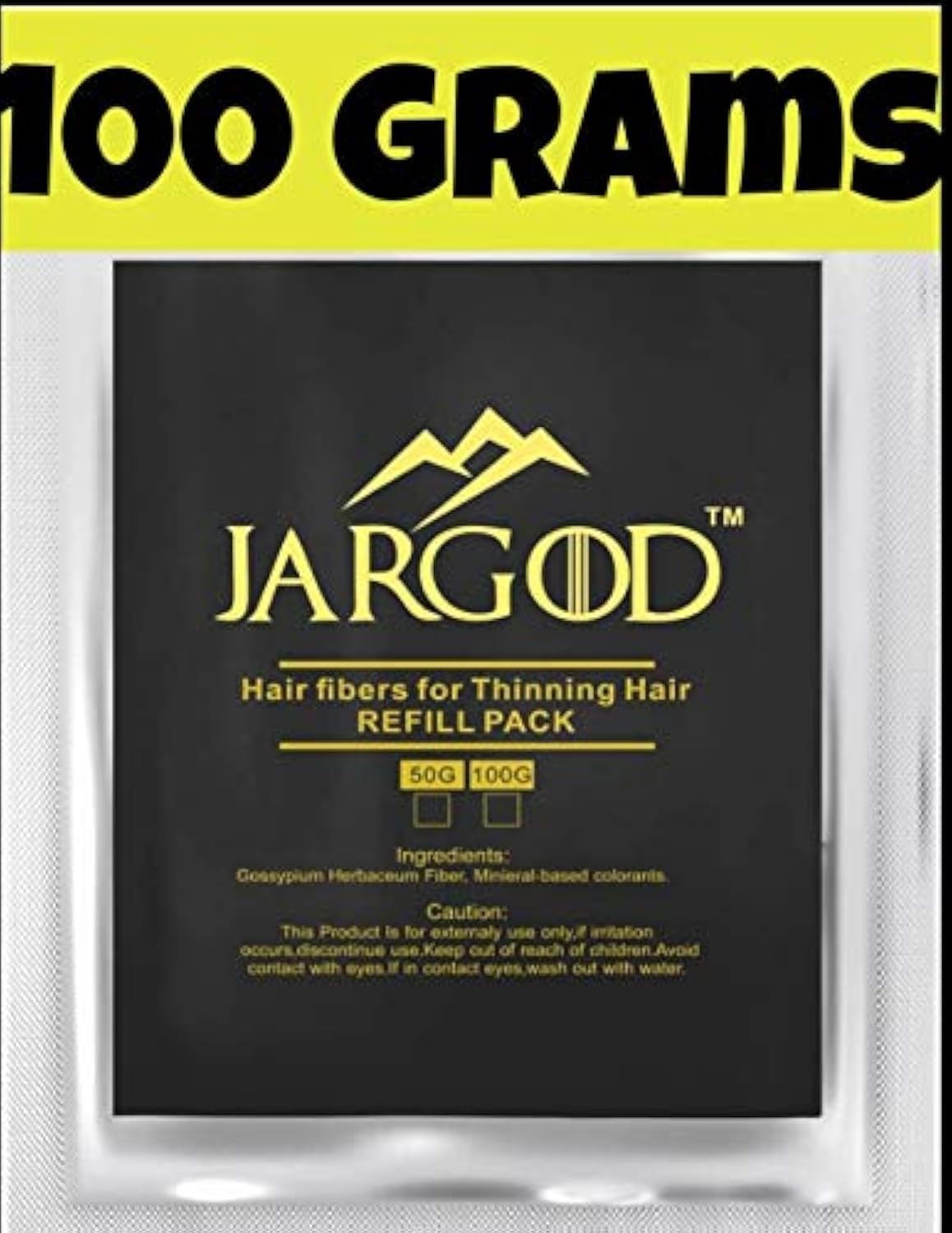 100 Gram Hair Building Fibers Refill - Medium Brown