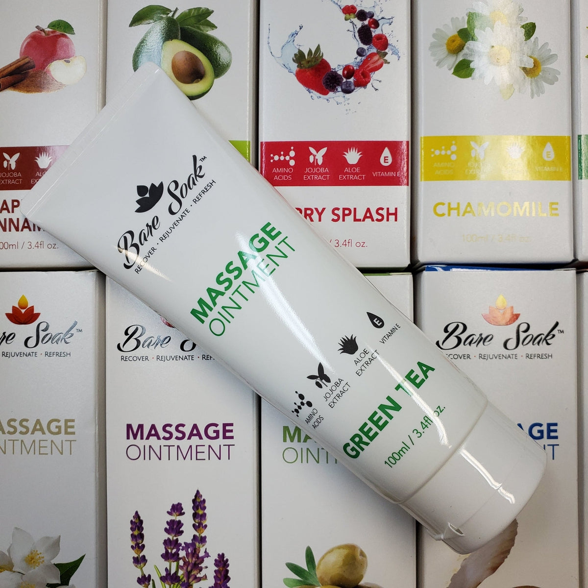 Massage Ointment Lotion 3.4 fl oz - 12 Scents