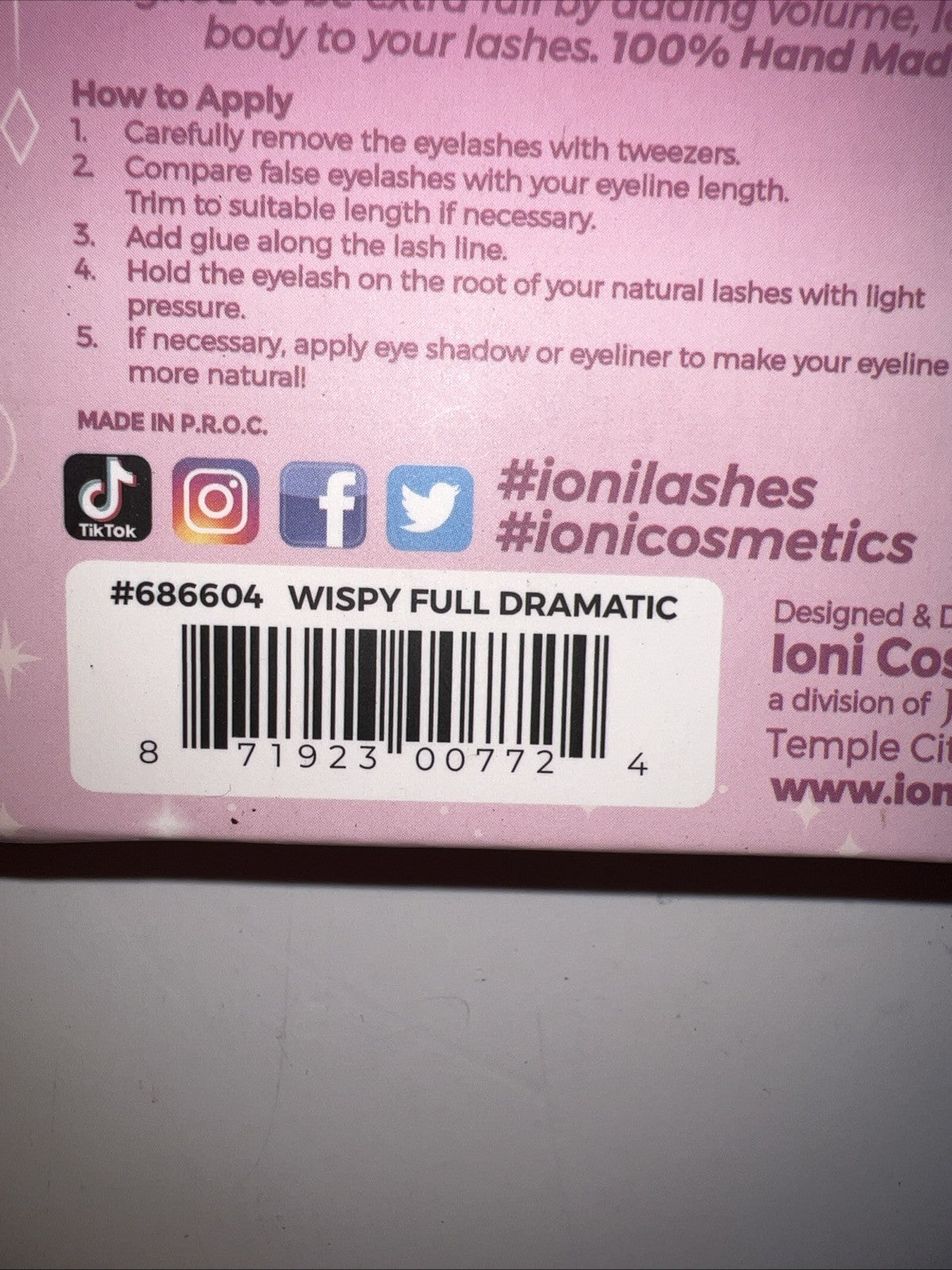 Ioni 3D Faux Mink Wispy Dramatic Lash Set - 10 Pairs
