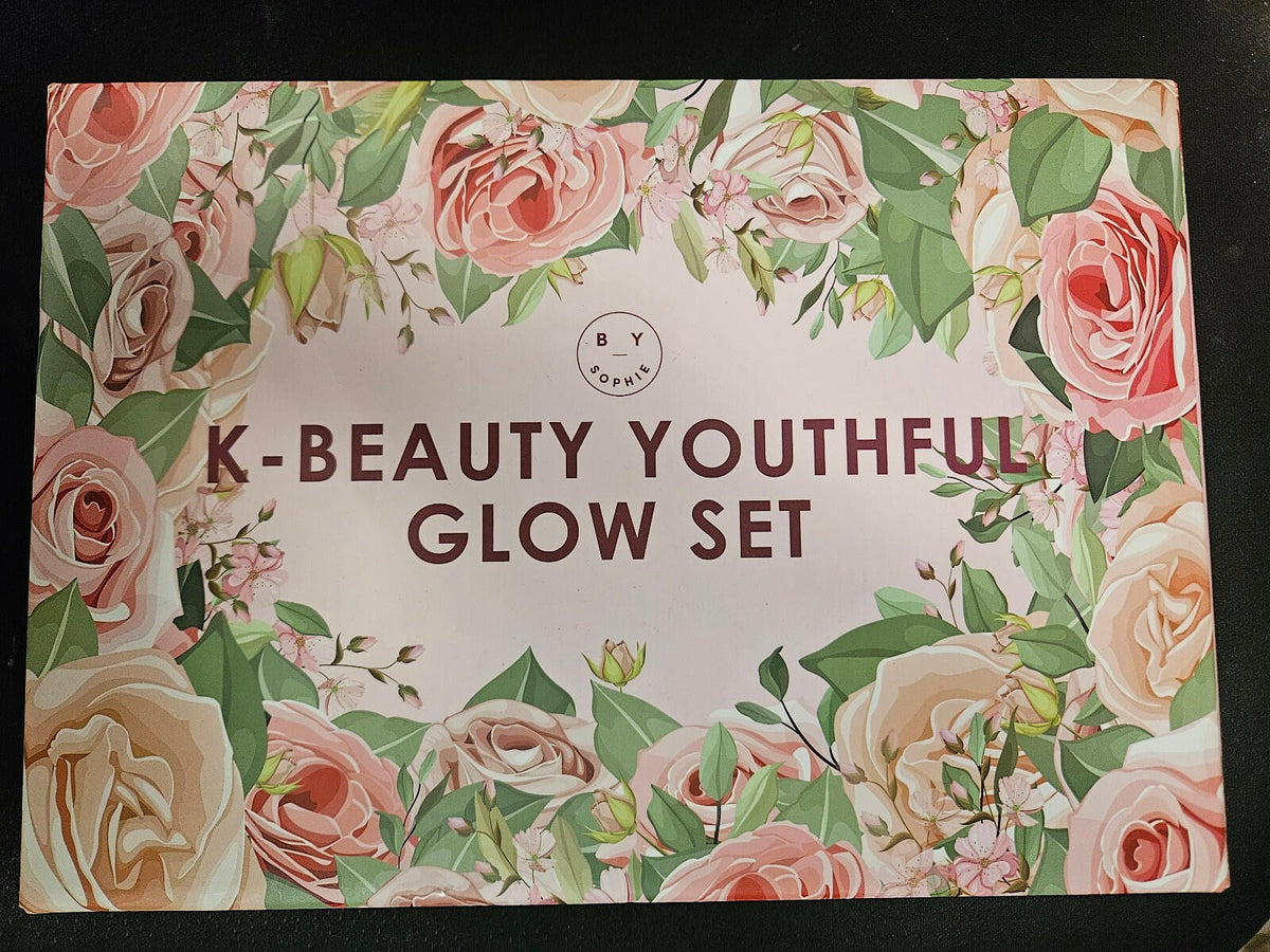 K-Beauty Youthful Glow Skincare Set - 7 Piece Hydrating & Brightening
