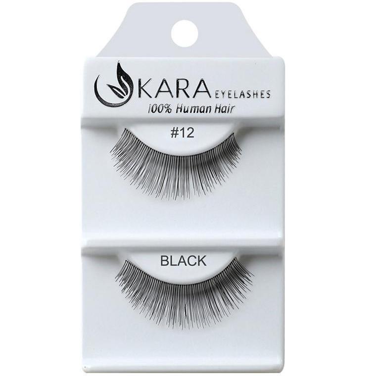 6 Pairs 100% Human Hair False Eyelashes - Kara Assorted Styles