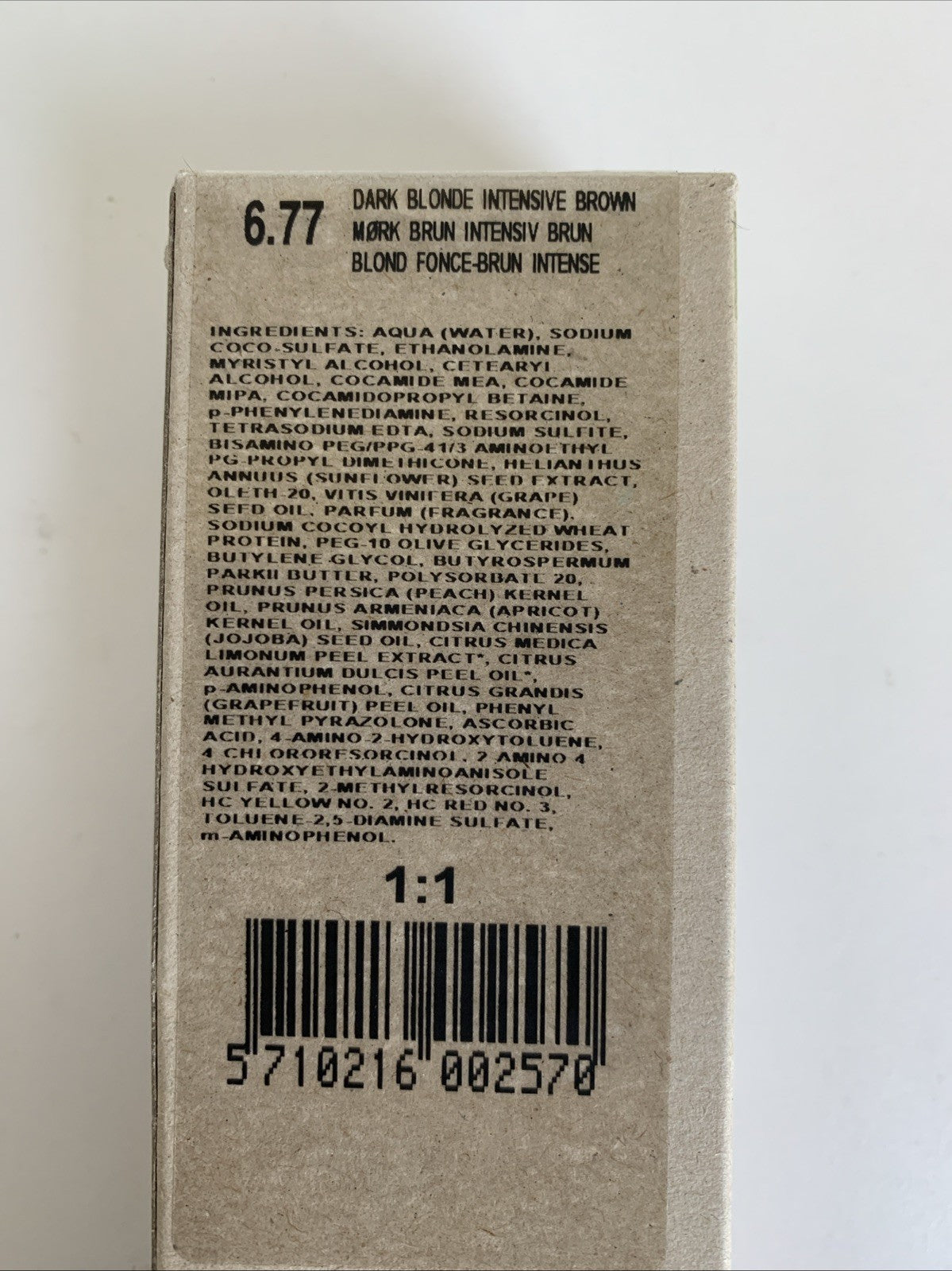 Natulique Permanent Hair Color 6.77 Dark Blonde