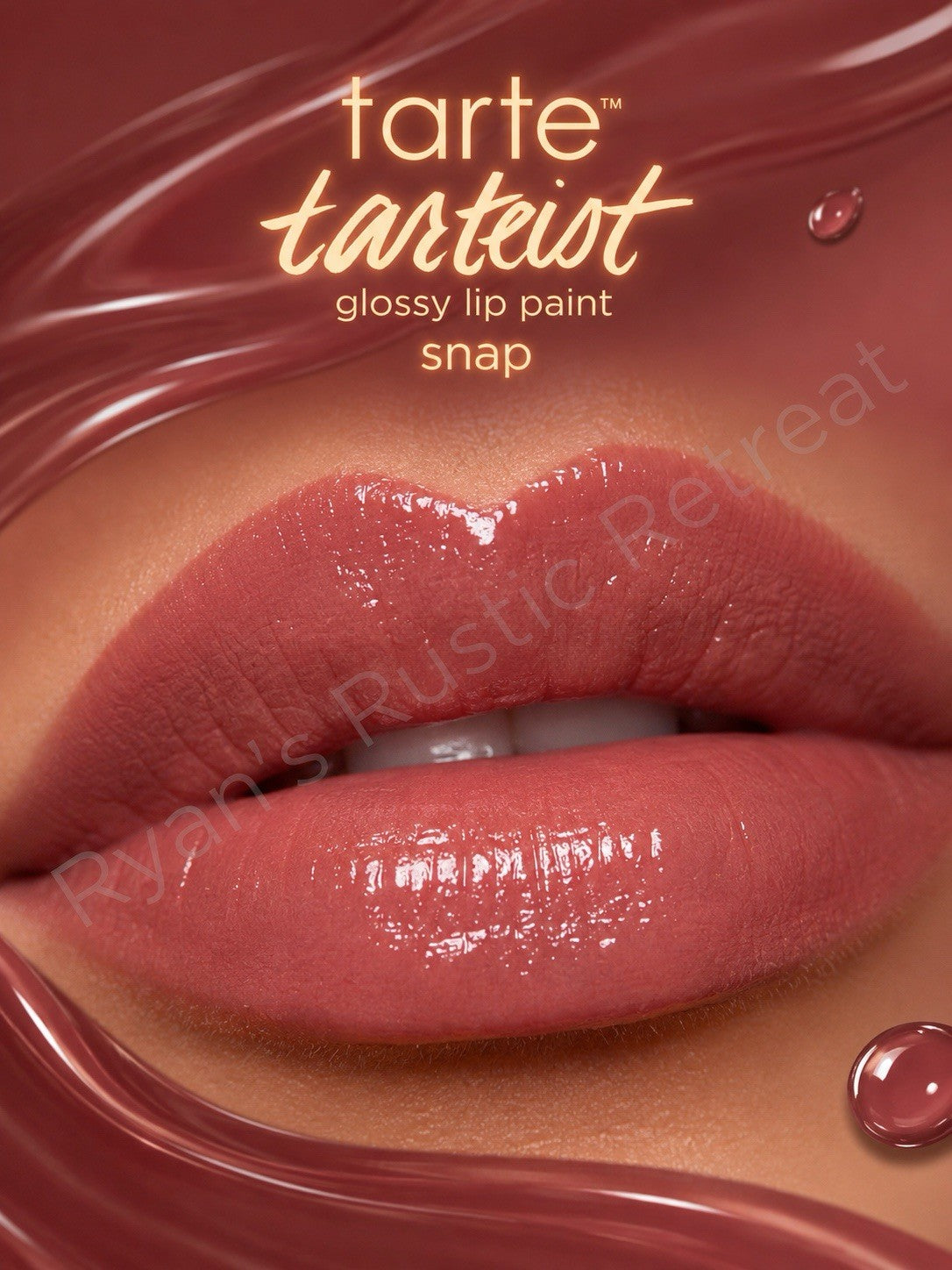 Lip Gloss - Tarteist Glossy Lip Paint in Snap Nude Mauve, High-Shine, Vegan Formula