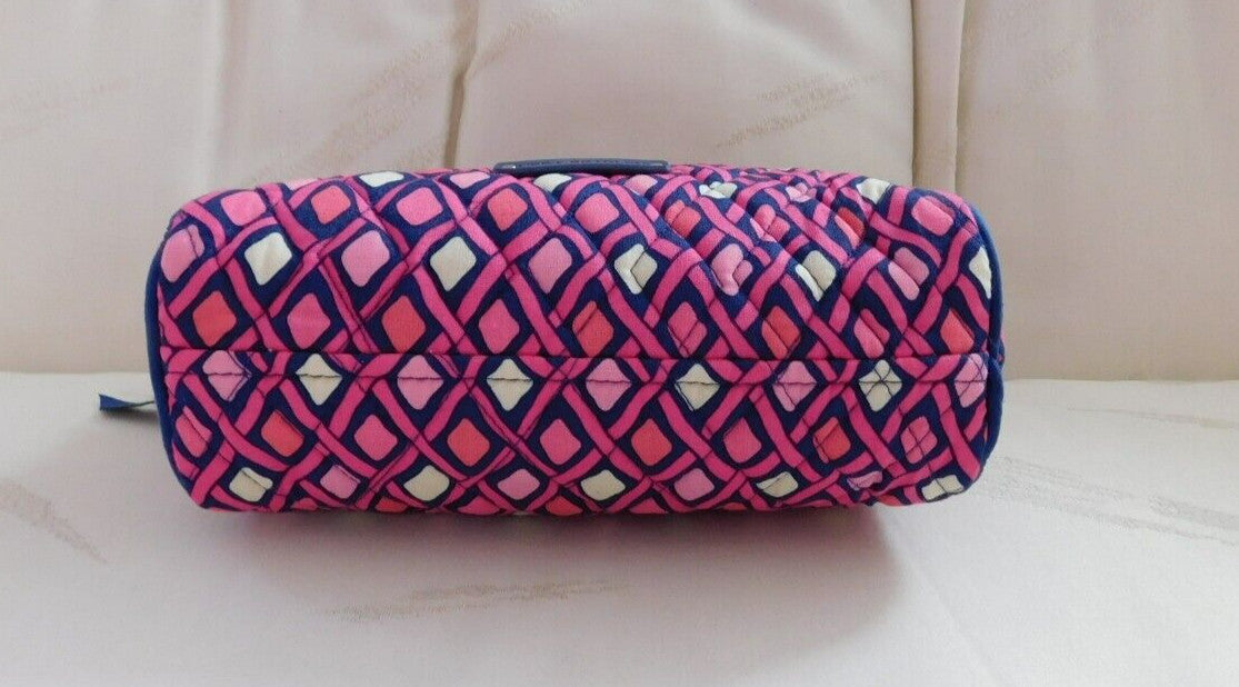 Medium Zip Cosmetic Case - Katilina Pink Diamonds Travel Toiletry Bag