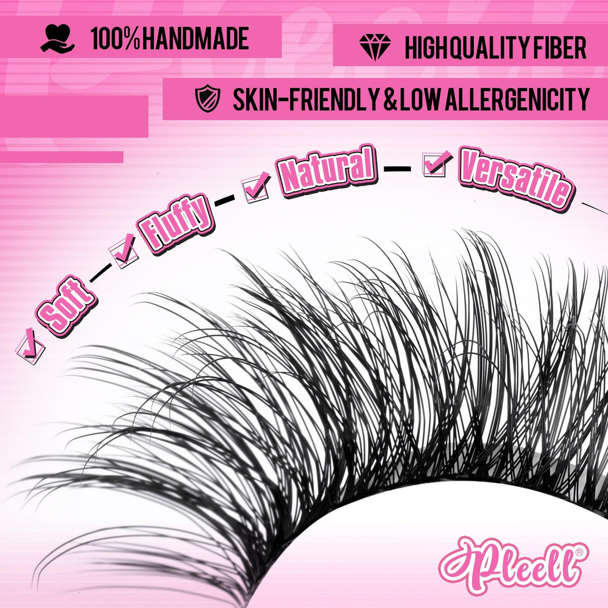 Wispy Eyelash Clusters 10-18mm Natural Fluffy Lashes DIY Eyelash Extensions