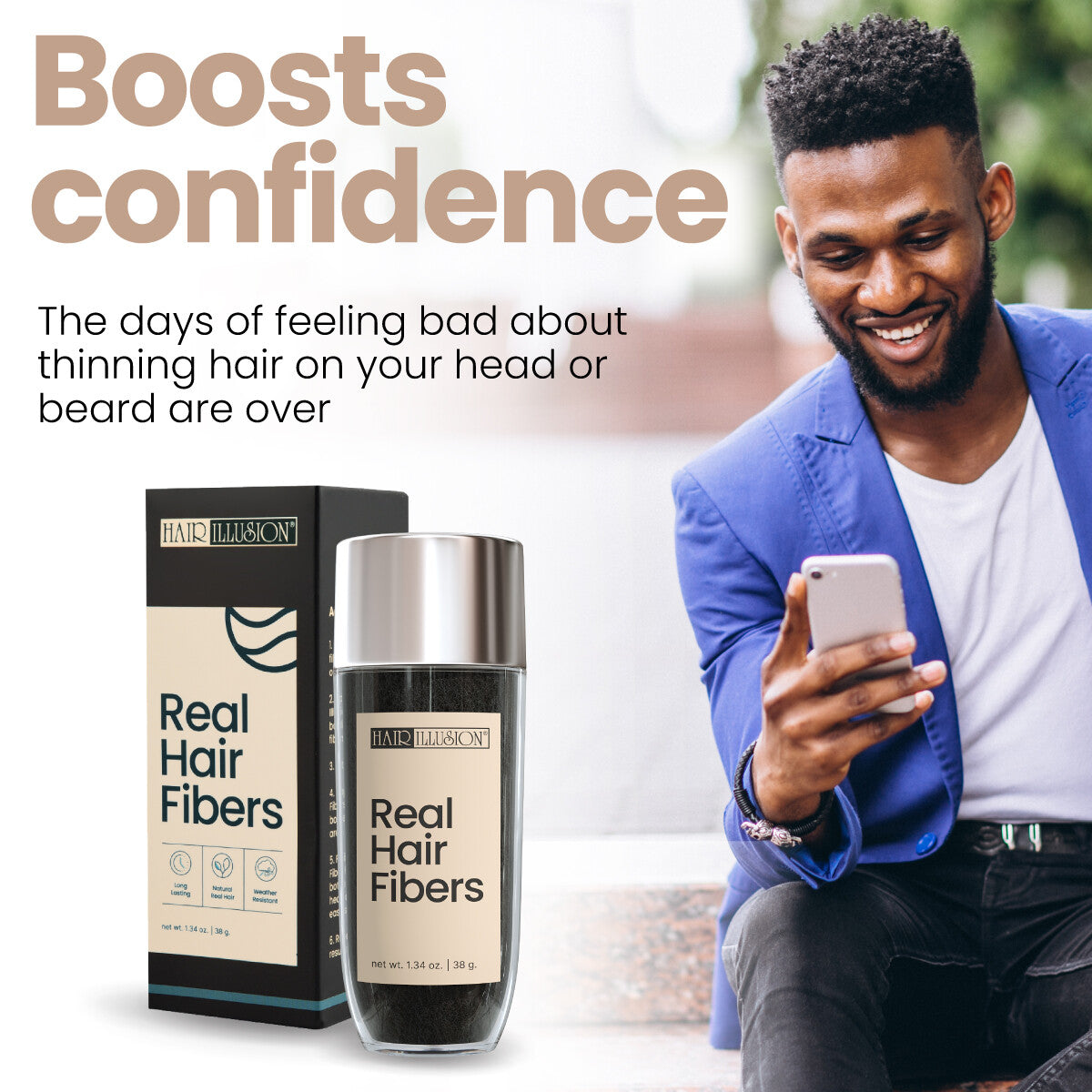 Hair Building Fibers for Thinning Hair & Bald Spots