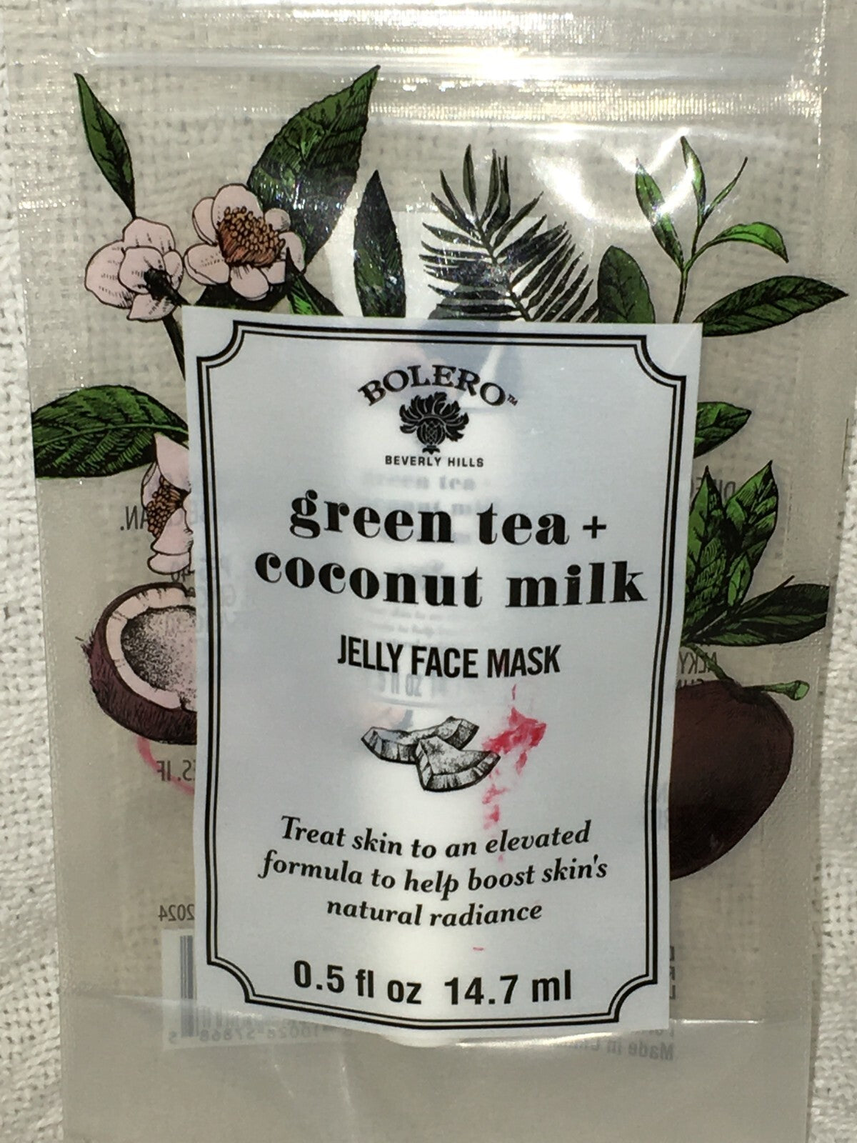 Green Tea & Coconut Milk Jelly Face Mask - 0.5 Fl Oz / 14.7ml