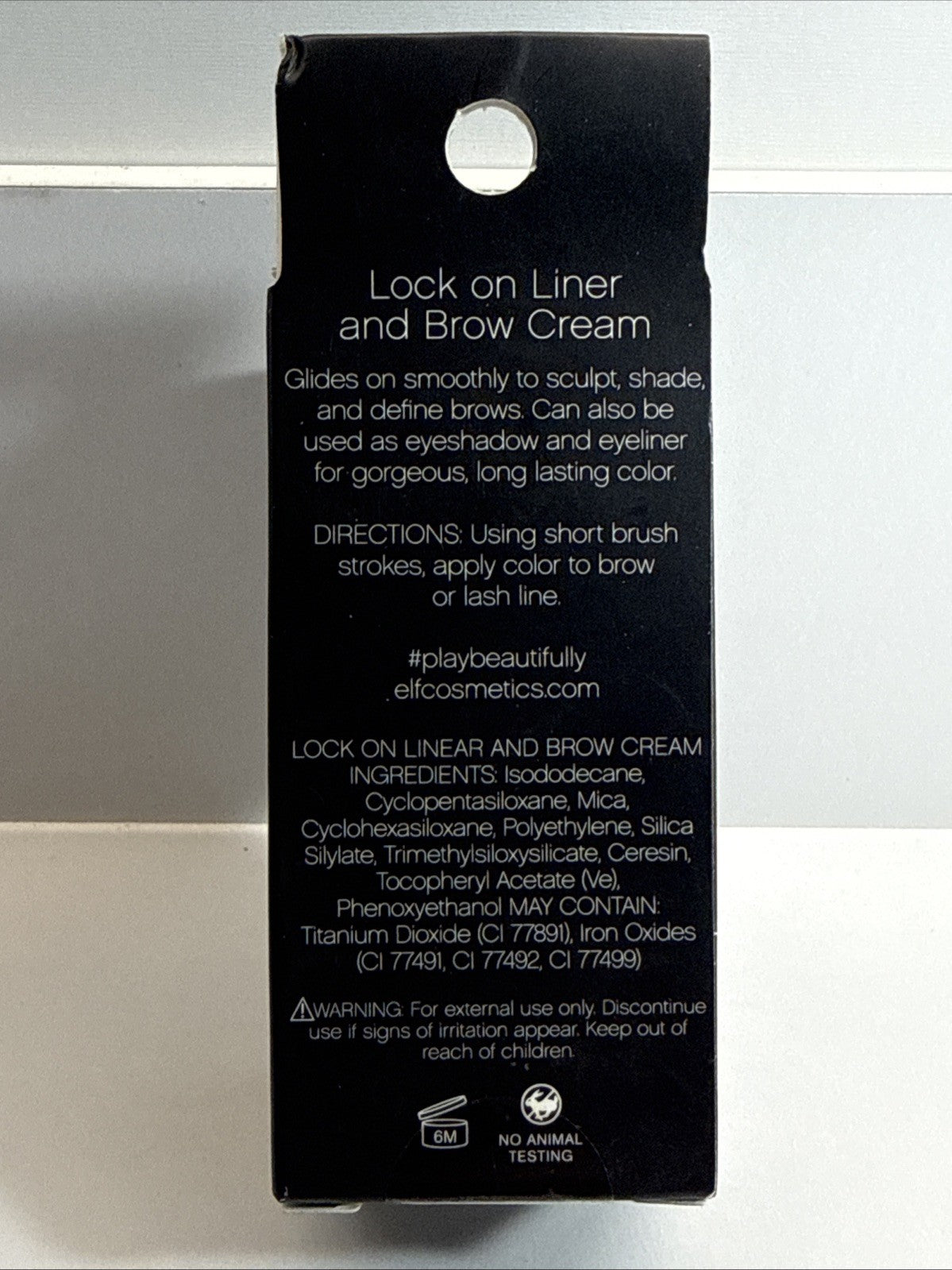 ELF Lock On Liner and Brow Cream Taupe Blonde 0.19 oz Pomade - Eyebrow & Eyeliner Makeup
