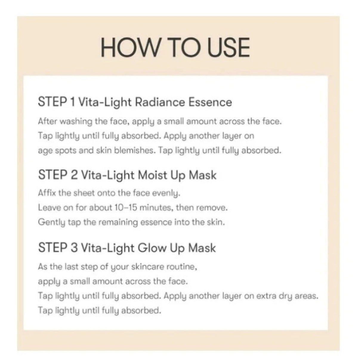 Reedle Shot Vita-Light 3-Step Brightening Mask Set (4ea)