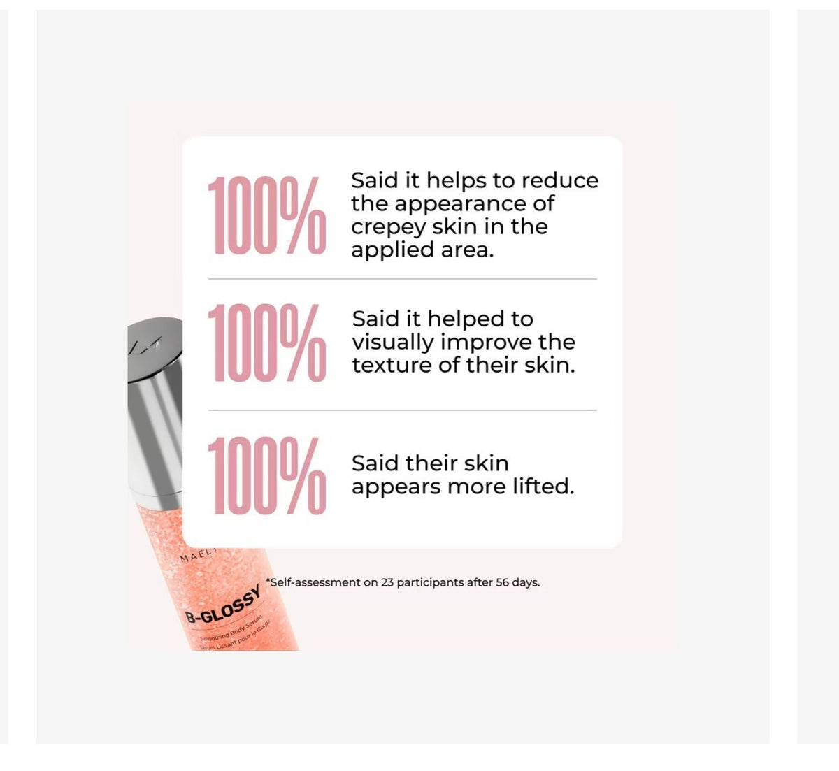 Maelys B-Glossy Body Serum - Smoothing Hydrating Skin Treatment 1 fl oz