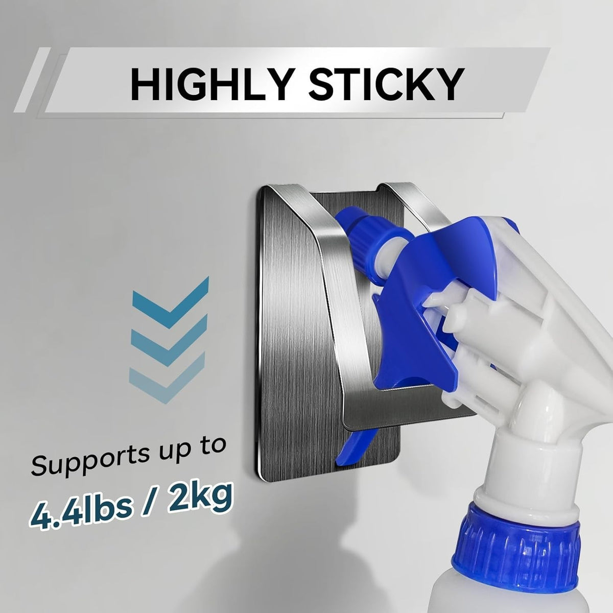 Rust-Resistant Wall Mount Spray Bottle Holder for Kitchen & Bathroom