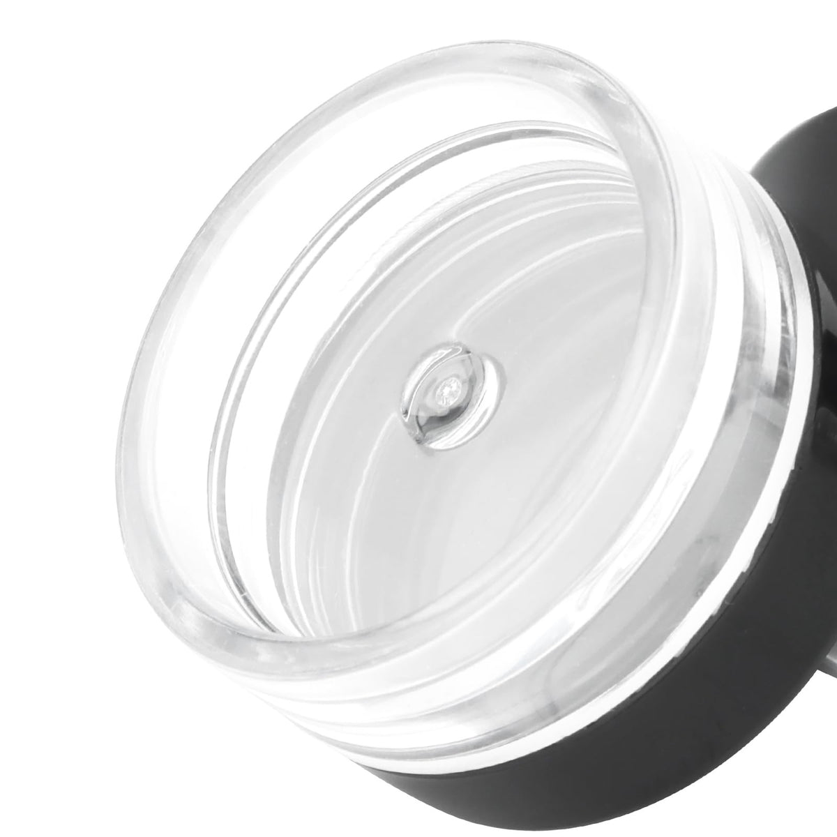 Plastic Makeup Sample Jars - 200 Clear 3ml Containers with Black Lids