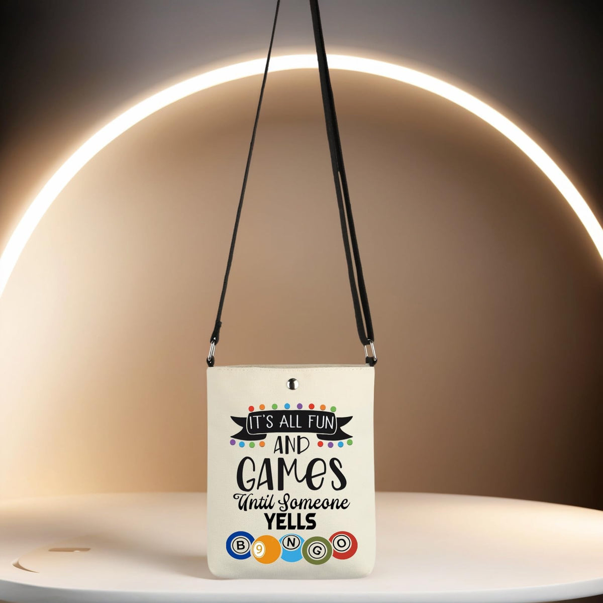 Funny Crossbody Bag – Its All Fun And Games Handbag