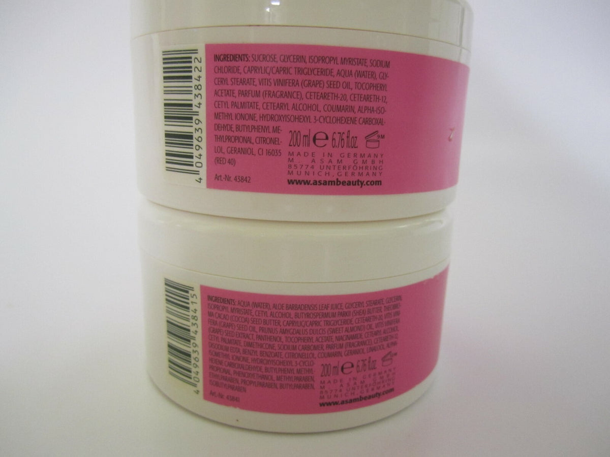 M. Asam ROSE Peeling Body Exfoliant & Cream 6.76 fl oz Lot - New Old