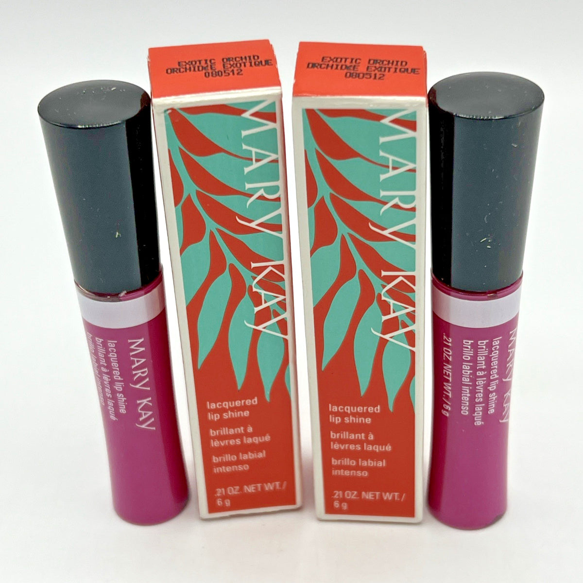 Lip Gloss Set - Lacquered Lip Shine Exotic Orchid 2-Pack