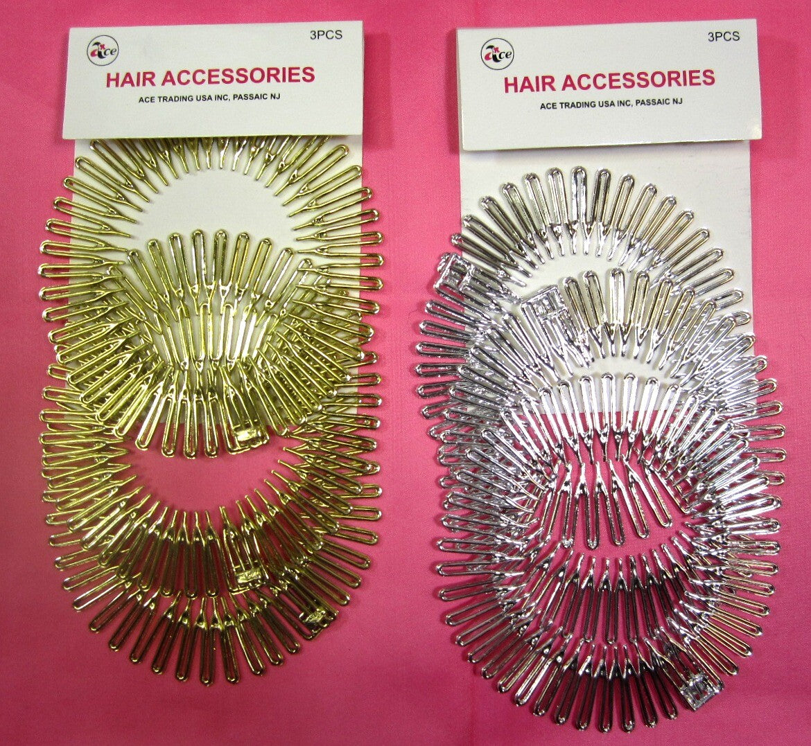 Set of 6 Spring Hair Combs for Styling Hair Accessories - Unbranded