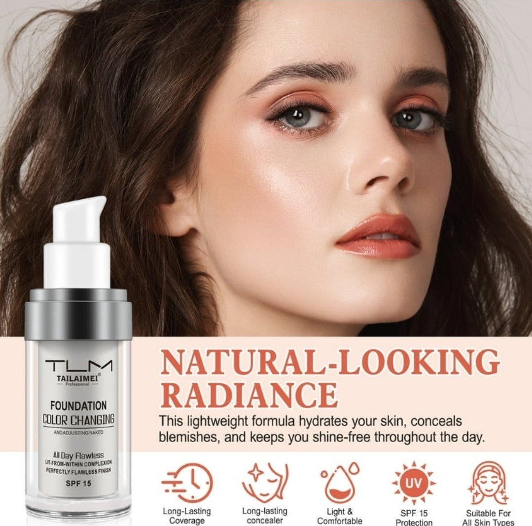 Self-Adjusting Liquid Foundation SPF 15 - Flawless Color Change 1 oz